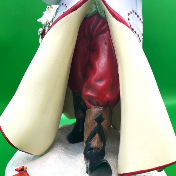 Lenox "A Christmas Traveler" Santa Claus Figurine Lynn Bywaters Cardinal Birds - Picture 14 of 16
